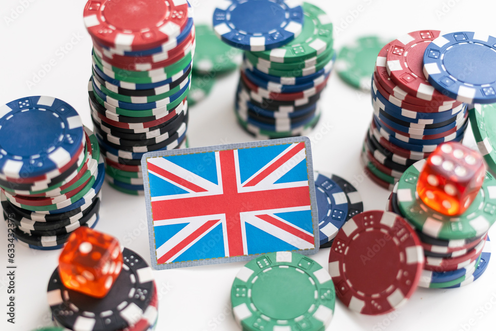Obraz premium The chips in the casino of different value