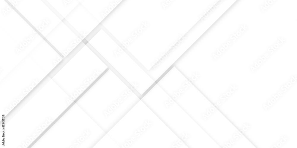 Seamless and dynamic business and technology concept abstract background with white and gray and geometric style, white geometric background vector, white background for product presentation and card.