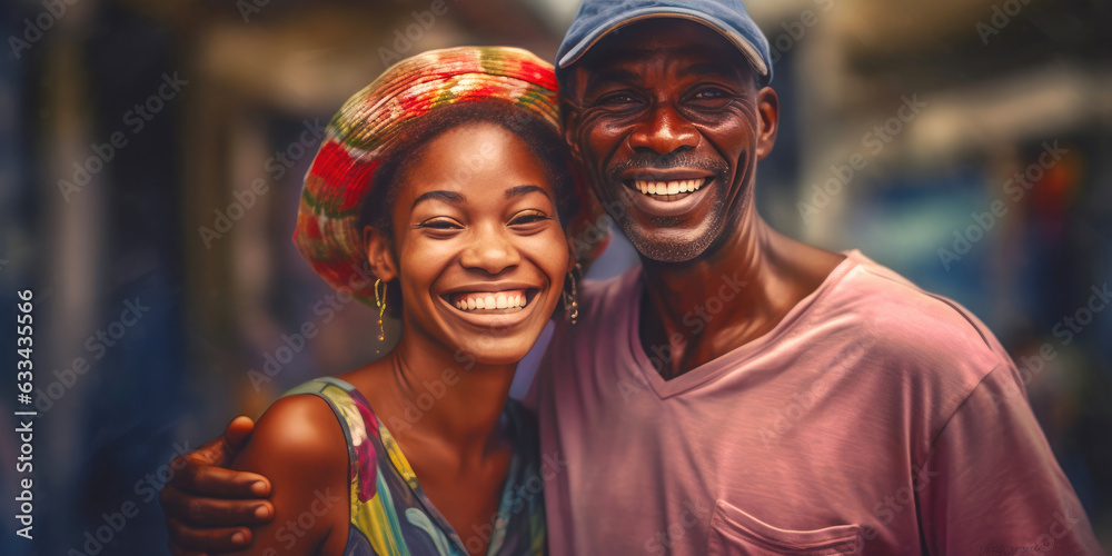 A Radiant 35-Year-Old Woman and Her Father in the Bahamas