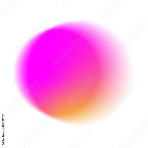 Blurry round gradient light leak overlay