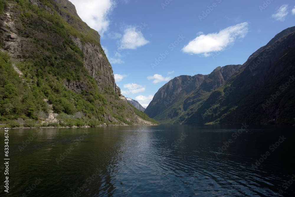 Cruising the Aurlandsfjord, part of Sognefjord, Norway Cruising the Aurlandsfjord, part of Sognefjord, Norway