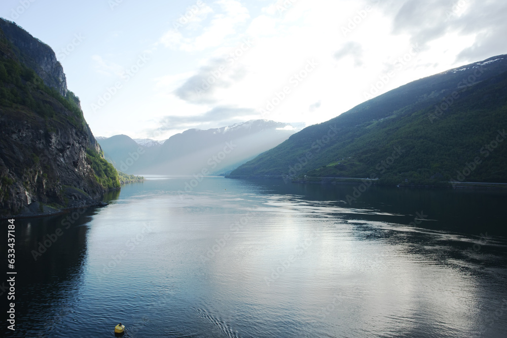 Cruising the Aurlandsfjord, part of Sognefjord, Norway