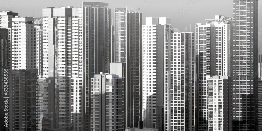 Obraz premium Skyscraper of the future - Generative AI