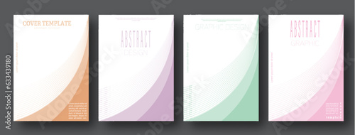 Creative layout of the cover design, poster, brochure, book. A set of design ideas templates