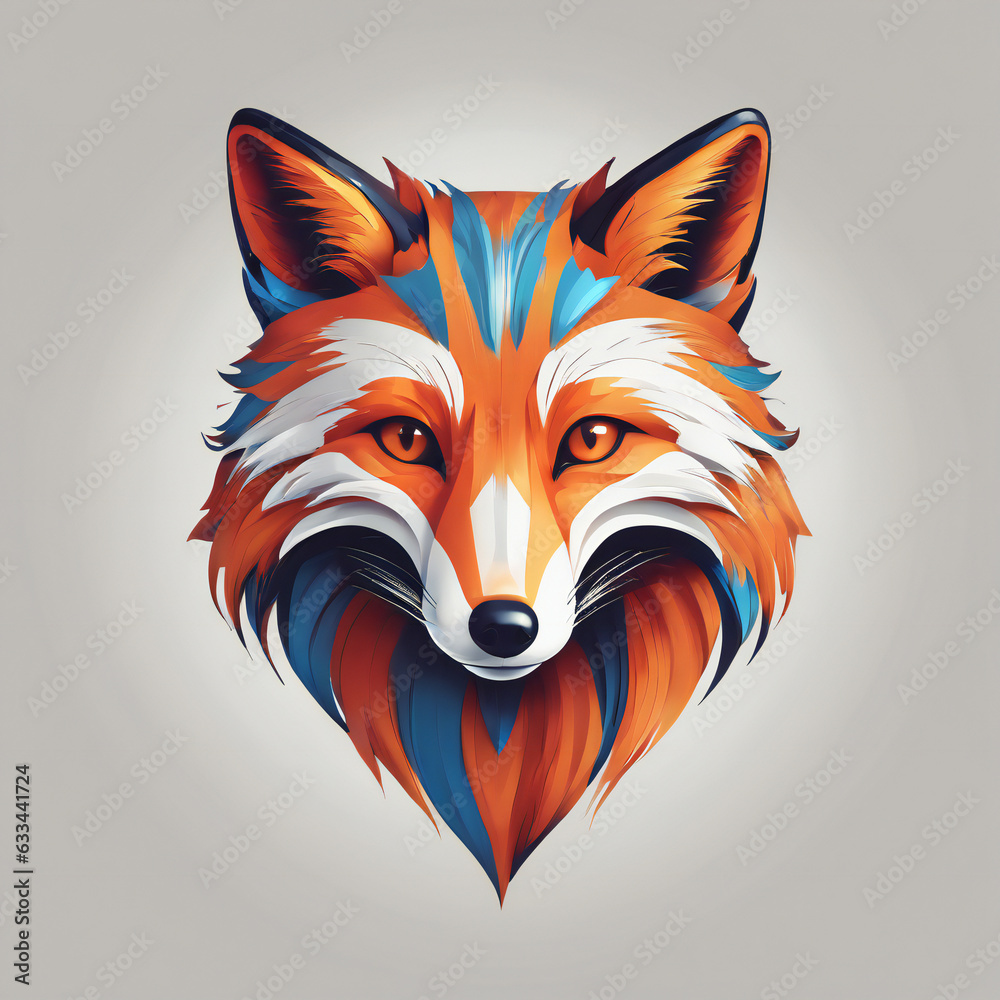 Obraz premium Fox Illustration - Vibrant colors