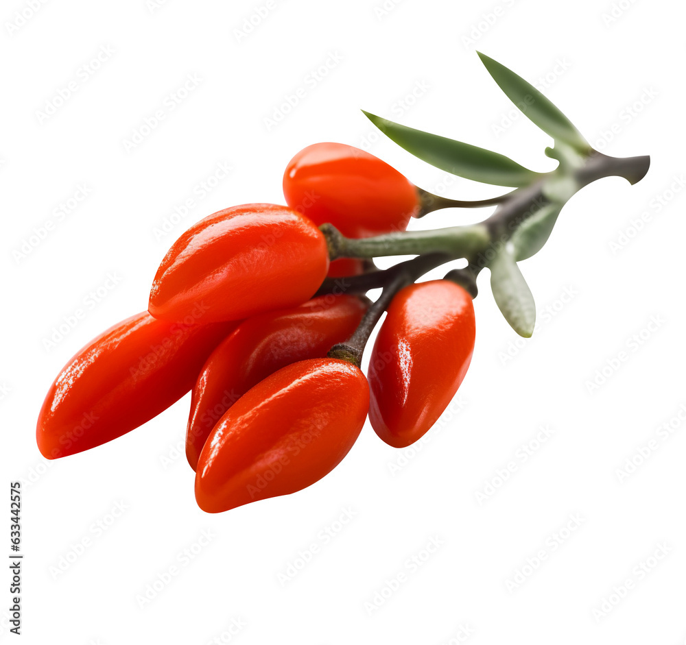 Natural and fresh Barberry twig isolated on transparent background Natural and fresh Barberry twig isolated on transparent background