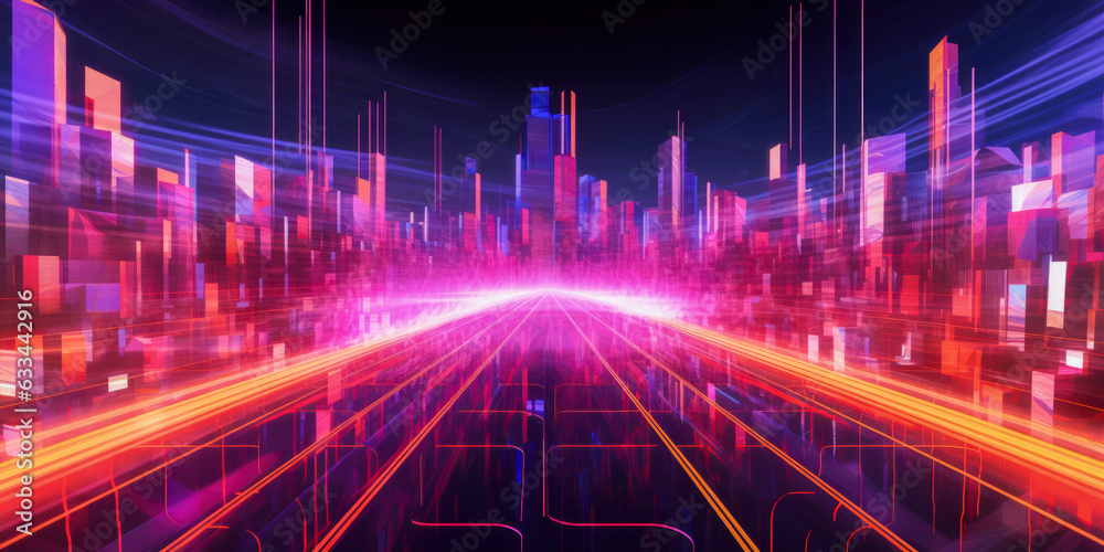 Fototapeta premium Shanghai aerial view, China - Generative AI