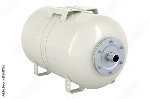Pressure Tank Vessel Expansion for Domestic Waterworks Pump,  Membrane Drinking Water, 3D rendering isolated on transparent background photo