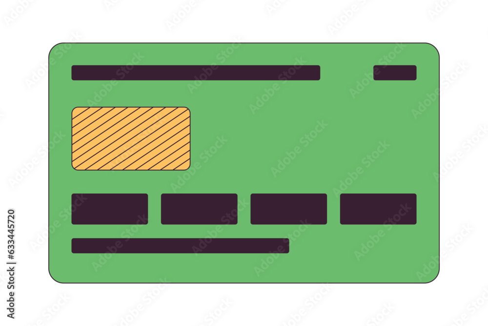Credit card flat monochrome isolated vector object. Plastic card for buy goods. Editable black and white line art drawing. Simple outline spot illustration for web graphic design Credit card flat monochrome isolated vector object. Plastic card for buy goods. Editable black and white line art drawing. Simple outline spot illustration for web graphic design