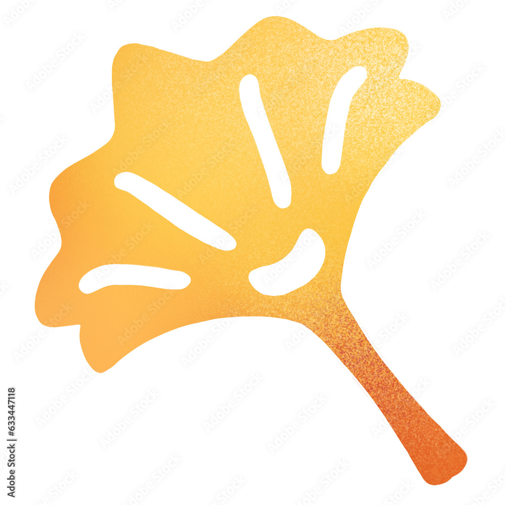 Obraz premium Single orange Autumn leaf