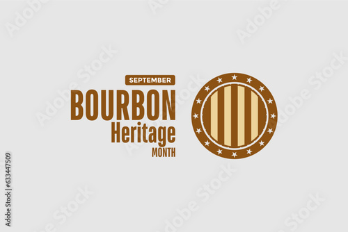 Bourbon Heritage Month background template Holiday concept