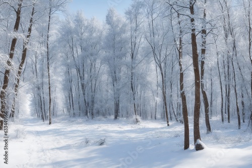 Snow covered trees