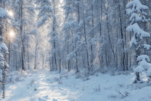 Winter forest in the winter