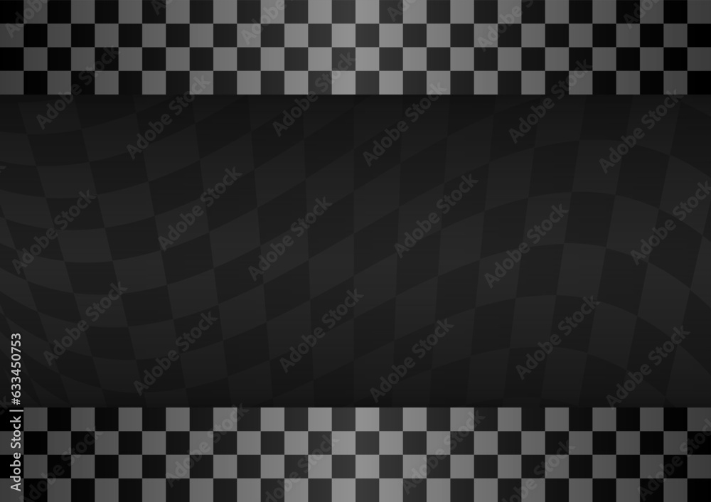 Obraz premium Racing track Background. Racing Checkered Flag. Car Racing Concept. Vector Illustration.