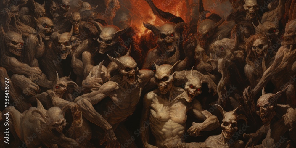 demons in hell
