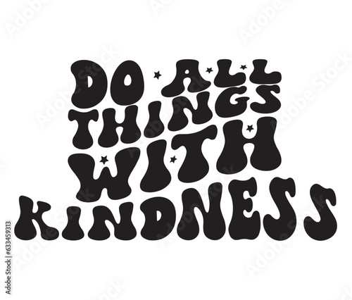Retro Kind ness Craft Design. T-shirt Design. Illustration