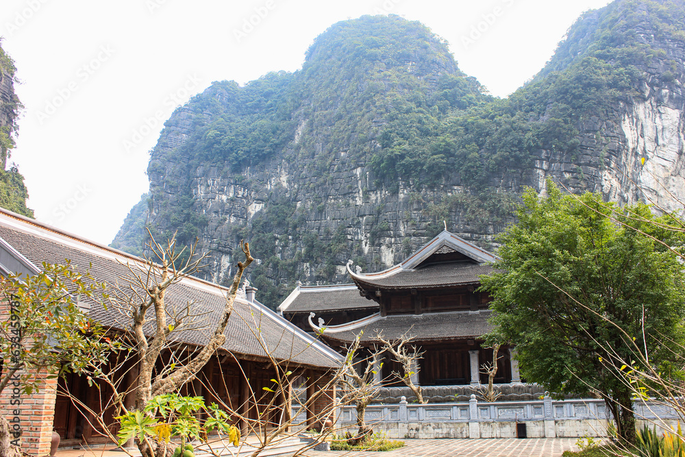 temple in Vietnam in mountains