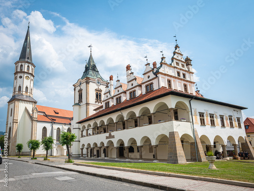 Basilica of St. James and historic Town Hall of Levoča, Slovakia