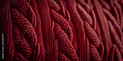 close up of knitted_texture.Generative in ai