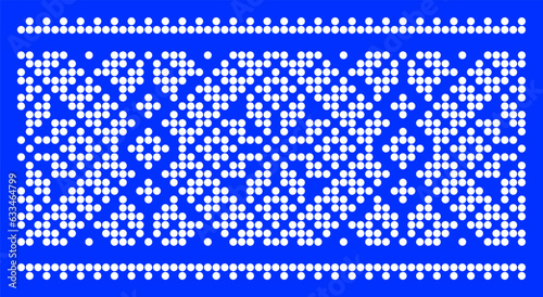 Vector illustration of Ukrainian ornament in ethnic style, identity, vyshyvanka, embroidery for print clothes, websites, banners