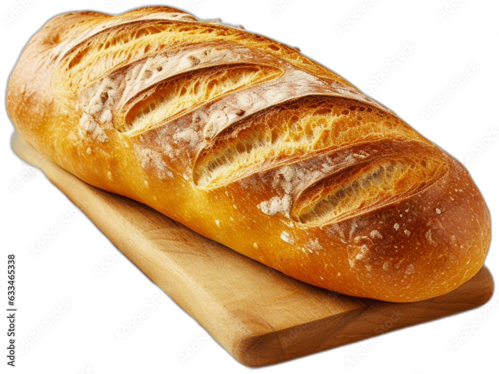 Freshly baked bread isolated on white background, clipping path included. Freshly baked bread isolated on white background, clipping path included.