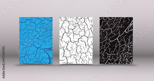 Abstract background. Cracks on a colored background. A template for the title page of a book, brochure or booklet. Background layout for web design, social network, interior and creative ideas