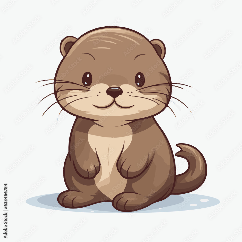 Logo vector illustration of an Kawaii Mink Logo vector illustration of an Kawaii Mink