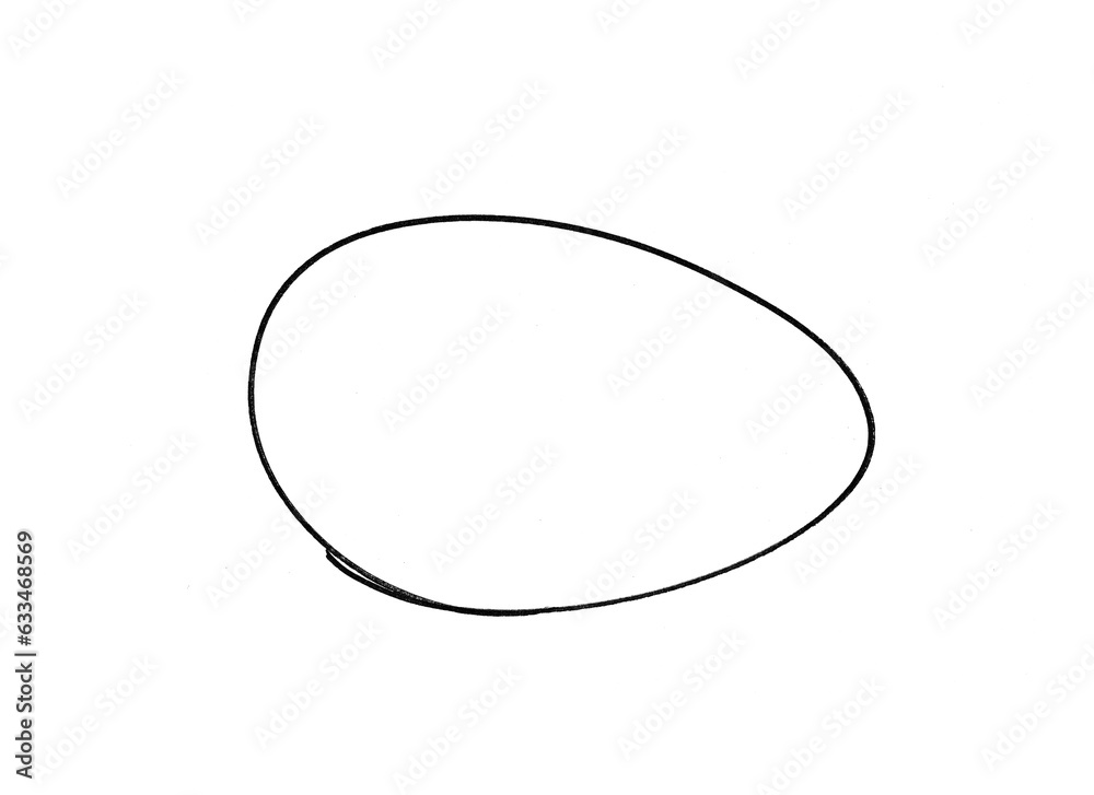 marker circle isolated oval target mark