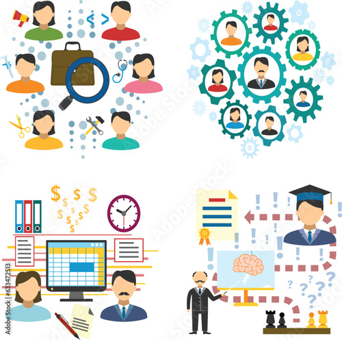 Human resources set.