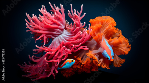 Korallenmotiv mit Fischen © Viktor