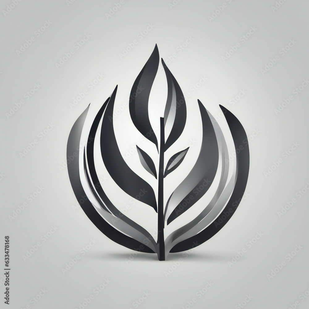 Plant illustration, detailed, 3d, white background Plant illustration, detailed, 3d, white background