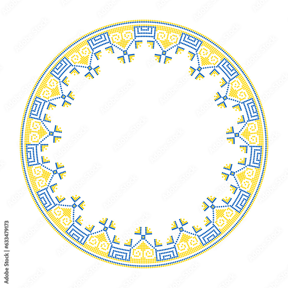 Vector illustration of Ukrainian ornament in ethnic style, identity, vyshyvanka, embroidery for print clothes, websites, banners. Background. Frame for text Vector illustration of Ukrainian ornament in ethnic style, identity, vyshyvanka, embroidery for print clothes, websites, banners. Background. Frame for text