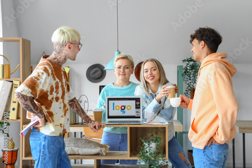Creative team collaborating...