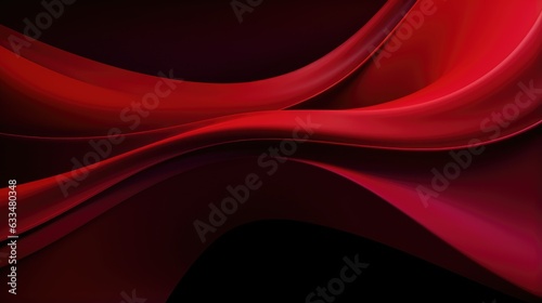 abstract visual of red waves and fluis shapes with soft lighting