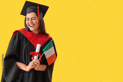 Female graduate student wit...