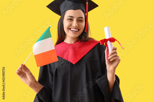 Female graduate student wit...