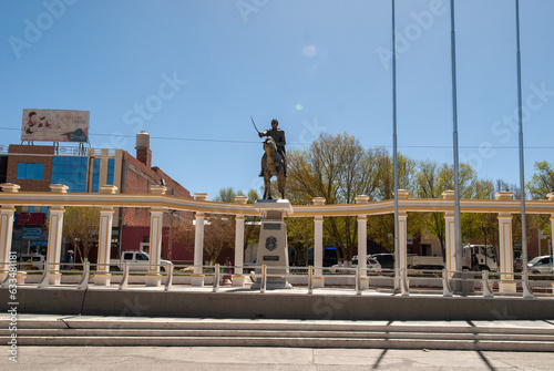 Statue of Simón Bolivar in Villazon Bolivia photo