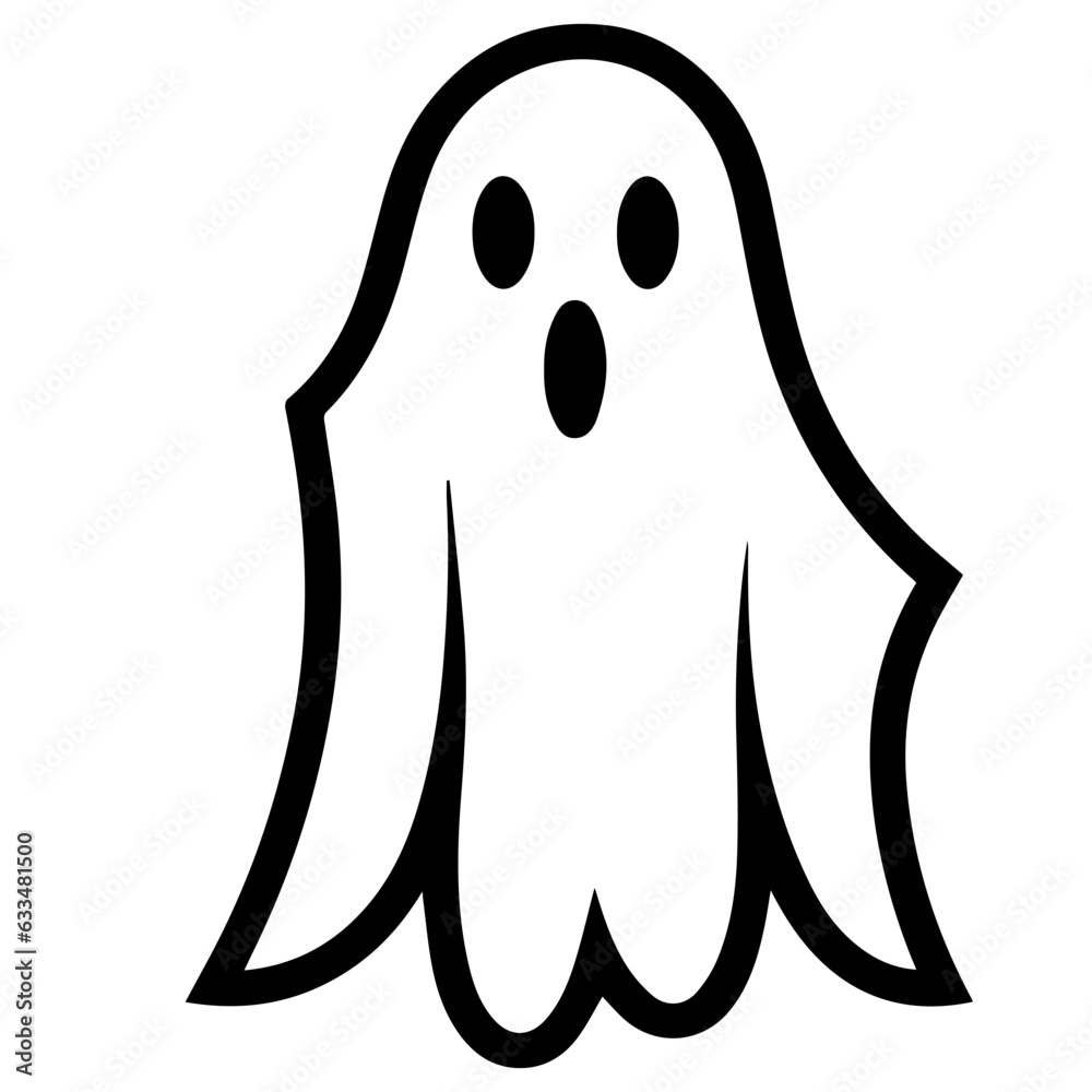 Halloween ghosts illustration design, flat Halloween ghosts element Halloween ghosts illustration design, flat Halloween ghosts element