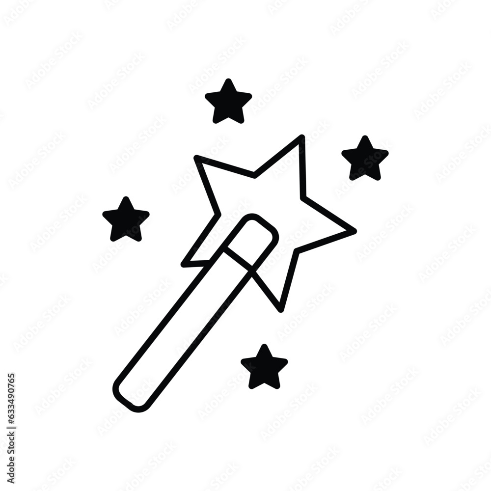 Magic icon, vector stock illustration. Magic icon, vector stock illustration.
