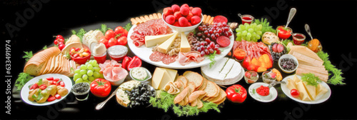 Composition of typical dishes - Generative AI