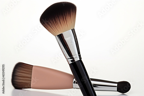  bristle contour with black handles, in the style of neutral color palette, clear edge definition, soft-focus technique, light silver, bulbous, airbrushing, use of fabric