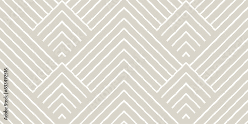 Geometric Minimalist Line Pattern. Nude Aesthetic Contemporary Seamless Vector Background.