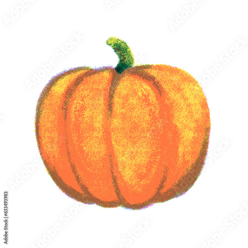 Halloween pumpkin risograph illustration
