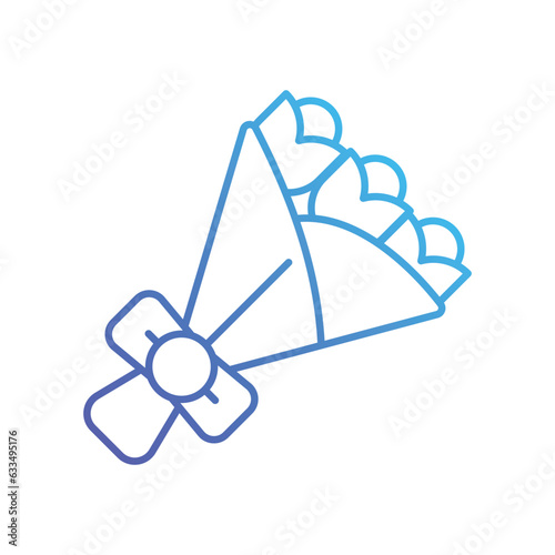 Flowers icon, vector stock illustration.