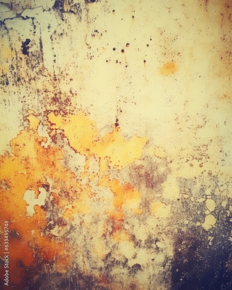 A grungy, metallic, rusty background with scratched surface texture. (Generative AI)