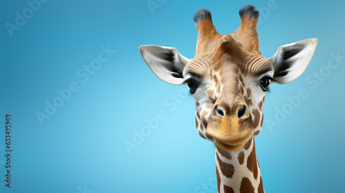 Elegante Giraffe vor hellem Hintergrund