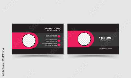 Modern and Simple Business card template design for corporate business