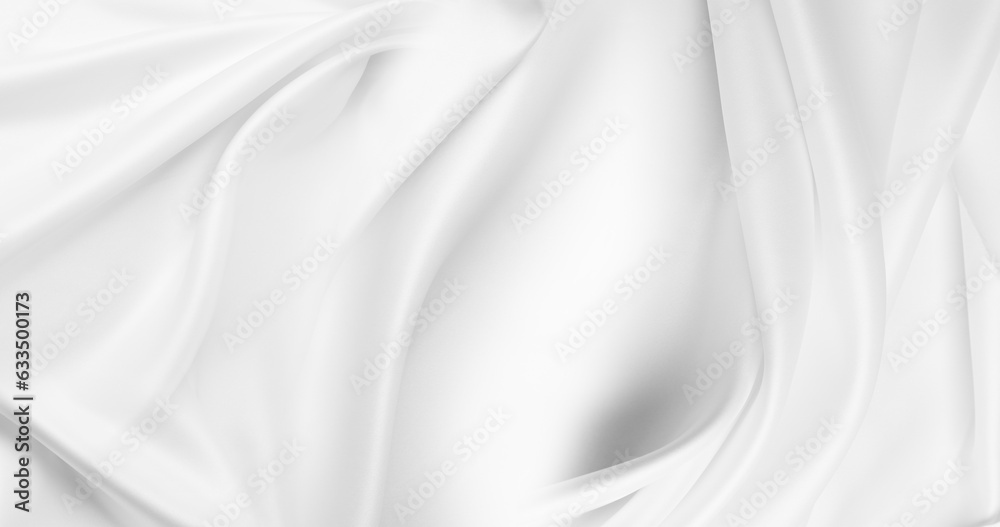 Obraz premium White silk fabric