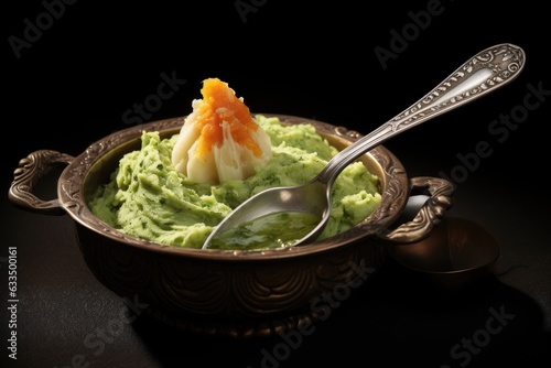 soft-tip spoon and bowl of mashed veggies