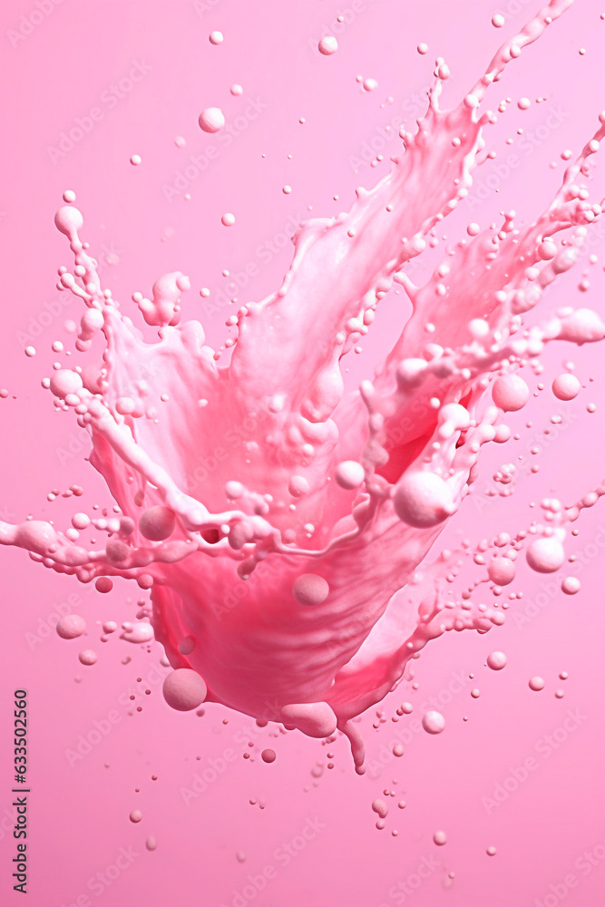 pink and white bubbles splash,splashes and drops,vertical story format.abstract background,ai generated. pink and white bubbles splash,splashes and drops,vertical story format.abstract background,ai generated.